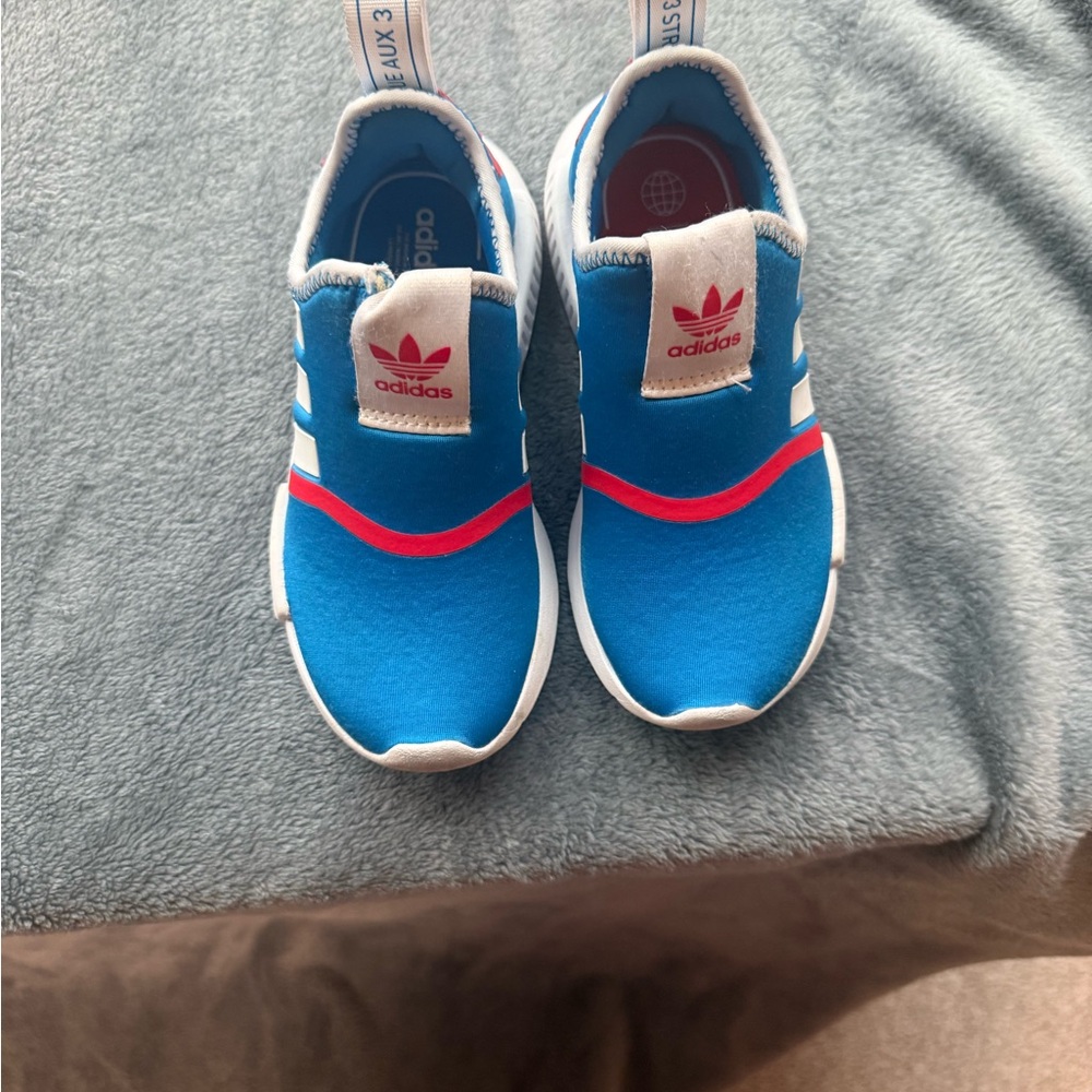 Adidas Kids Blue and Pink Sneakers